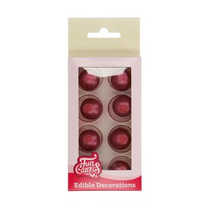 FunCakes Choco Balls Parelmoer Ruby Set/8