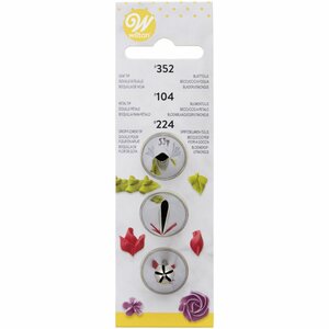 Wilton Decorating Tip set #104, #352, #224