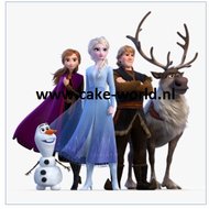 Frozen Eetbare Taartprint Vierkant 