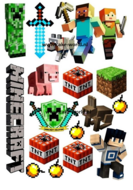 Minecraft Decoratieprint