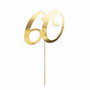 PartyDeco Taarttopper 60 Goud