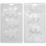 Wilton 3D Gingerbread Chocolade Candy Mold, Choco Bomb (kerst)