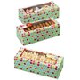 Wilton Rectangular Treat Box Snowflake Wishes - 3 stuks