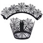 Halloween Cupcake Wrappers Web Black pk/12