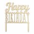 Scrapcooking Cake Topper Wood, Happy Birthday