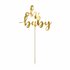 PartyDeco Taarttopper Oh Baby, Goud