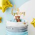 PartyDeco Taarttopper Oh Baby, Goud